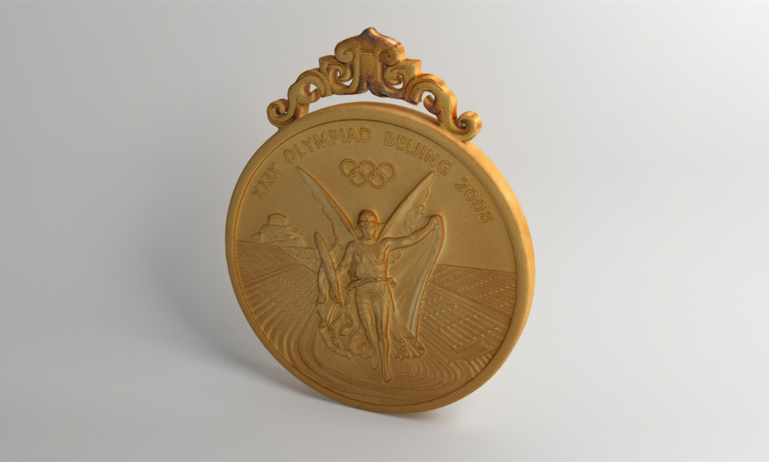 3D展示：2008年第29届奥运会体操女子团体金牌